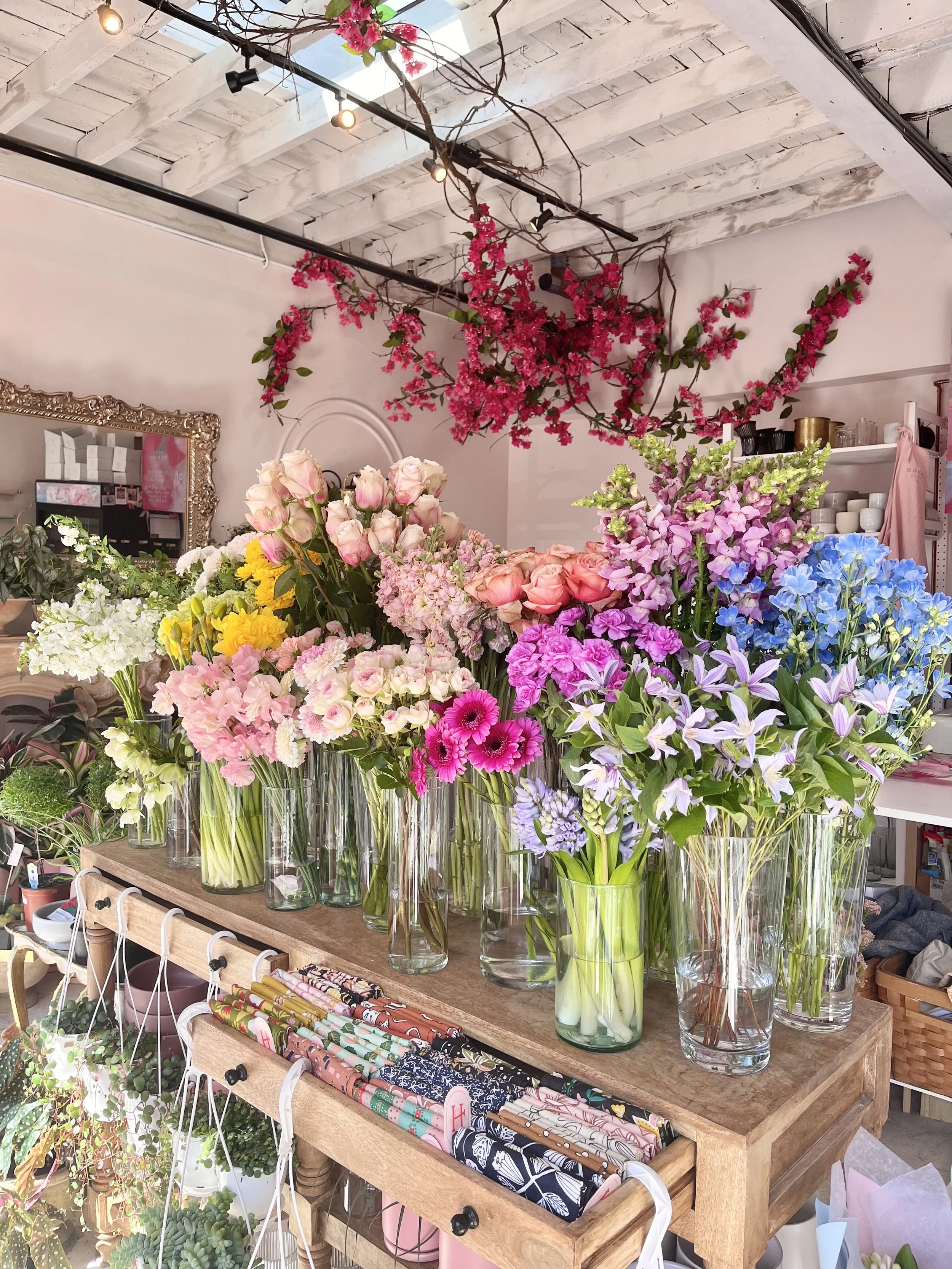 Greenhouse plant gifts and blooming plants at Garland Flower Shop